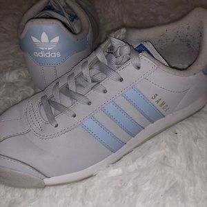 Adidas Samoa Baby Blue and Gray Sneakers